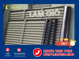 Lam Gió Nhà Xưởng Kim Lân – Giải Pháp Thông Gió, Chống Hắt Mưa Hiệu Quả