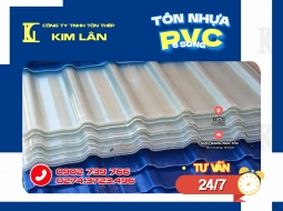 Tôn Nhựa PVC 6 Sóng Kim Lân – Giải Pháp Chống Ăn Mòn Tối Ưu Cho Nhà Xưởng